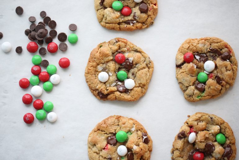 Try this delicious recipe for mint M&M cookies