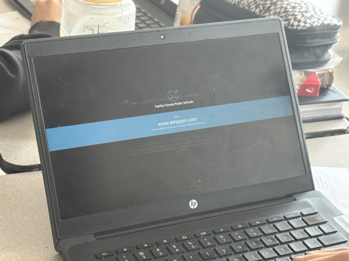 Student faces blocked screen trying to access Amazon Music